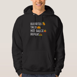 Veste À Capuche Taco Burritos Sauce Chilly Répéter la nourriture m