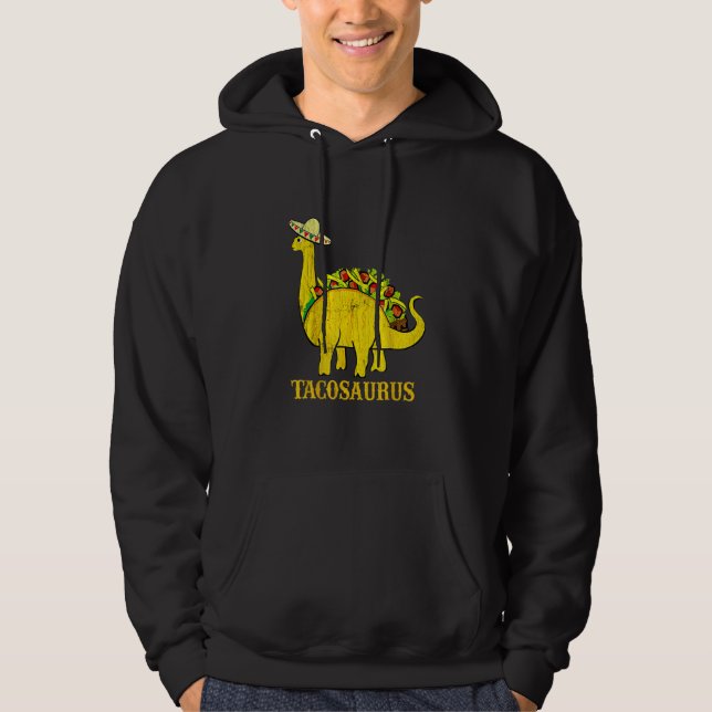 Veste À Capuche Tacosaurus Cinco De Mayo Tee - shirts Funny Taco D (Devant)