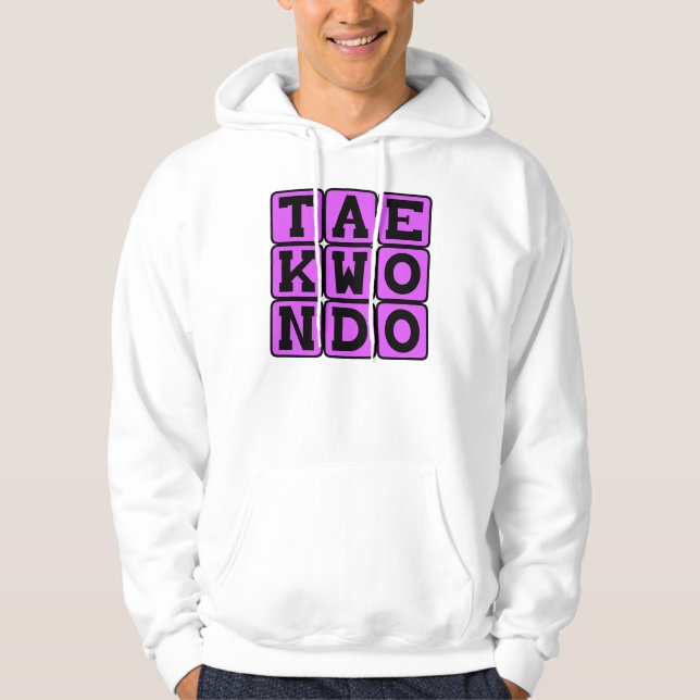Veste À Capuche Taekwondo, Arts Martiaux (Devant)