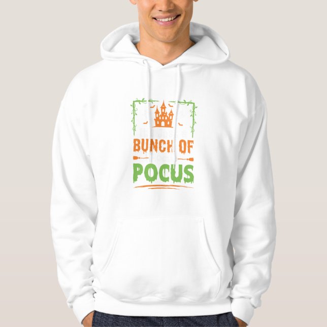 Veste À Capuche Tas de tours de magie d'Halloween (Devant)