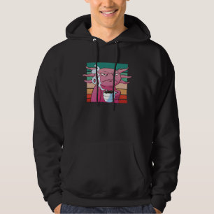 Veste À Capuche Tasse de café axolotl en colère mauvais œil agacé