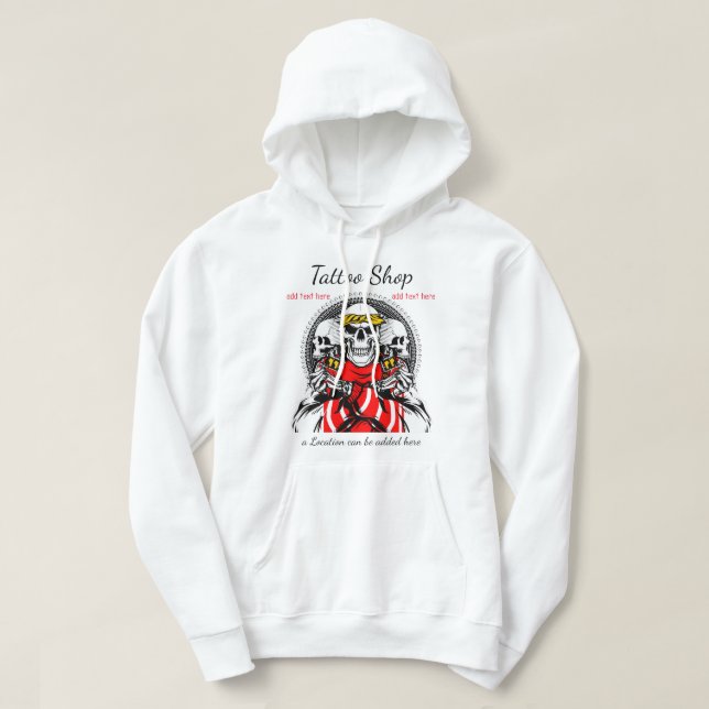 Veste À Capuche Tattoo Studio Sweatshirt à capot de base (Design devant)