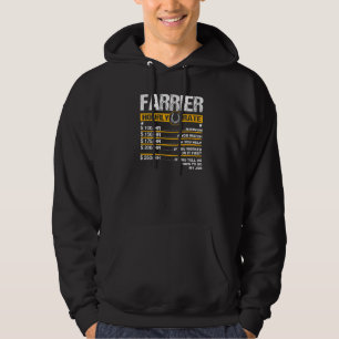 Veste À Capuche Taux horaire des hommes Farrier Horseshoe Horsesho