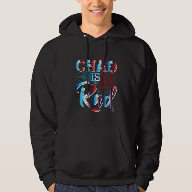 Veste À Capuche Tchad Est Rad Tchad Pays Vêtements Pays Tchad (Devant)
