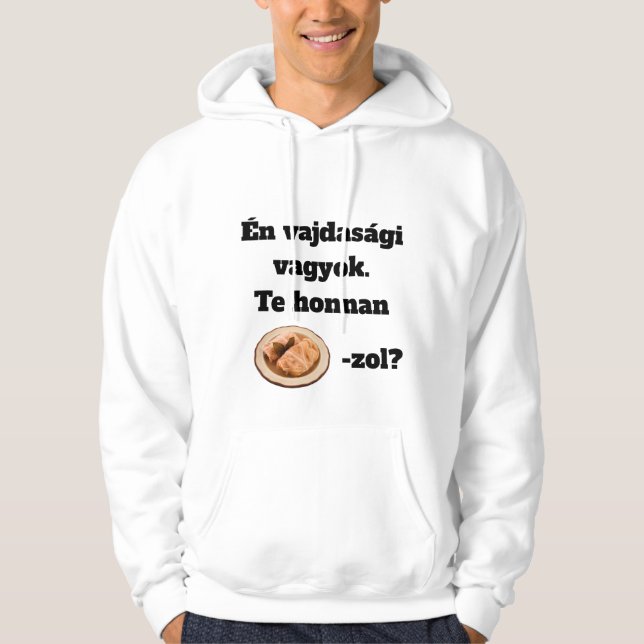 Veste À Capuche Te honnan SZÁRMA-zol? férfi hosszú ujjú (Devant)