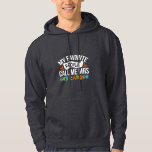 Veste À Capuche Teacher Art Les gens préférés appellent moi Carson