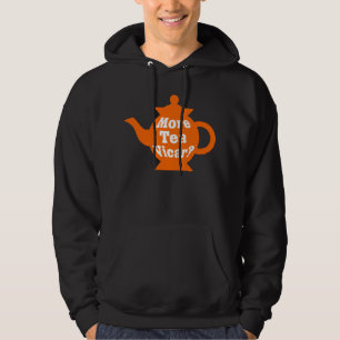 Veste À Capuche Teapot - Plus de thé Vicar ? - Orange et blanc