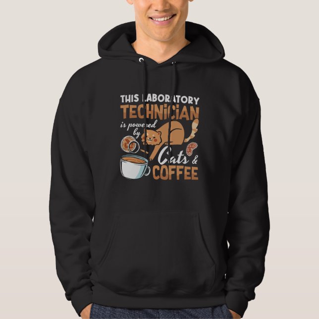 Veste À Capuche Technicien de laboratoire Cats Coffee Science Lab  (Devant)
