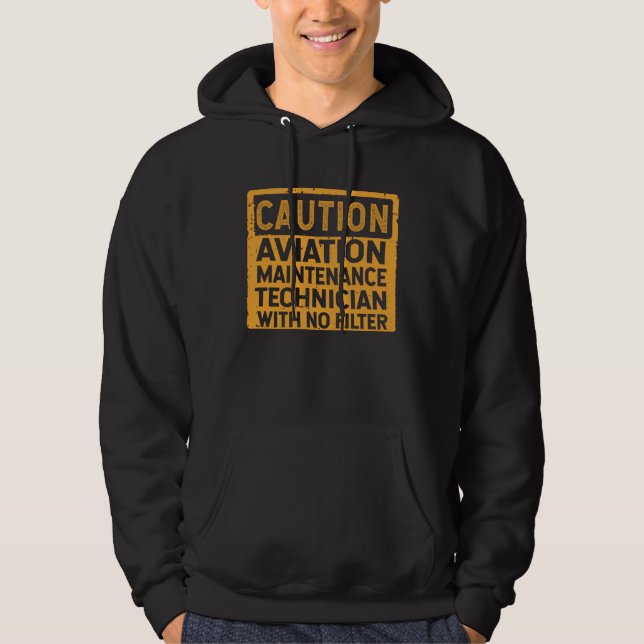 Veste À Capuche Technicien de maintenance aéronautique sans filtre (Devant)