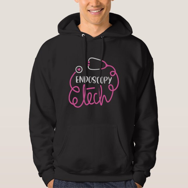 Veste À Capuche Technicien en endoscopie - Techniciens en endoscop (Devant)