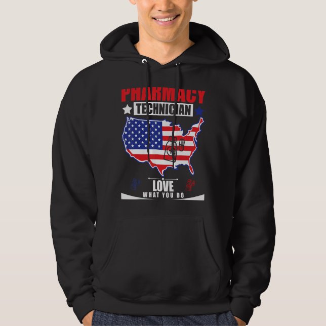 Veste À Capuche Technicien En Pharmacie Php Pharmacien Pharm Tech  (Devant)
