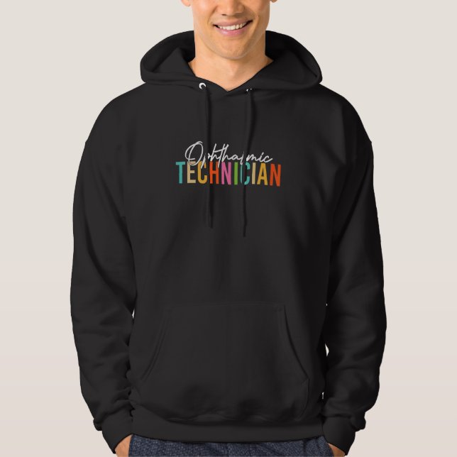 Veste À Capuche Technicien ophtalmique Journée d'appréciation de l (Devant)