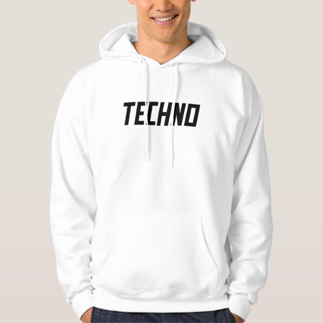 Veste À Capuche TECHNO Music (Devant)