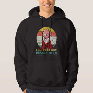 Veste À Capuche Technoblade Merch Cosplay de style rétro