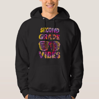 Veste À Capuche Teinture Lien Deuxième 2e année Vibes Enseignant P