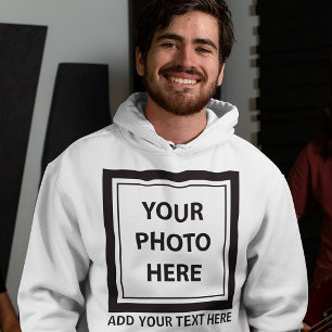 Veste À Capuche Télécharger une photo et ajouter du texte - Person