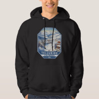 Telluride Colorado Winter Travel Art Vintage