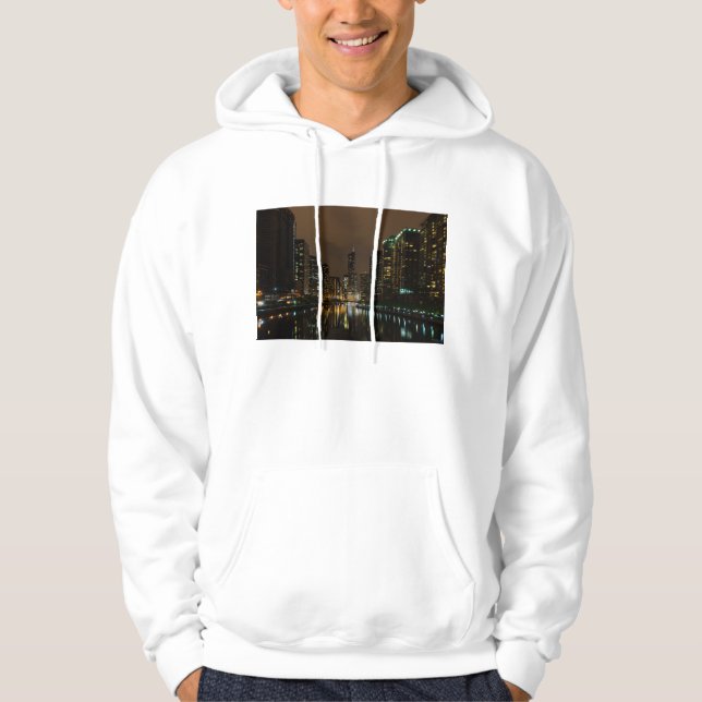 Veste À Capuche Tempête au-dessus de Chicago (Devant)