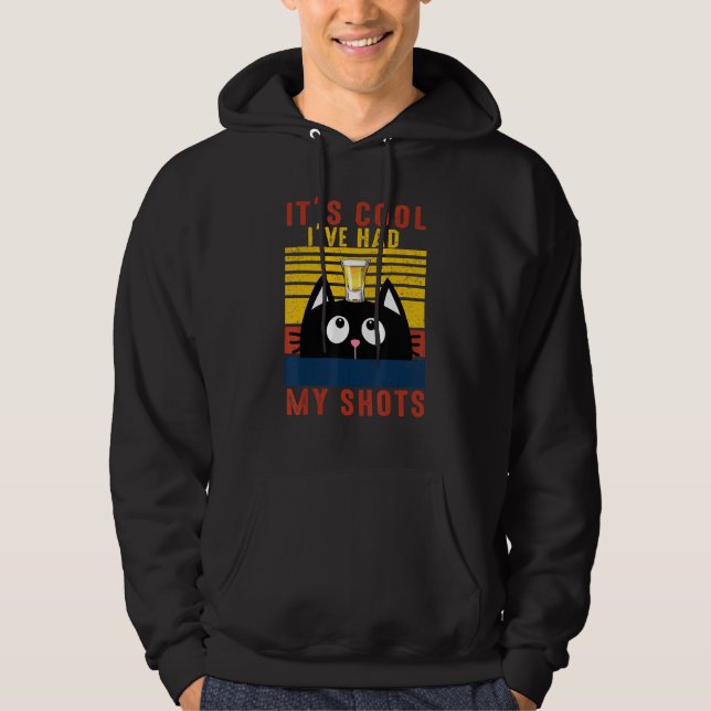 Veste À Capuche Tequila Chat Noir Son Cool Ive Avait Mes Chaussure (Devant)