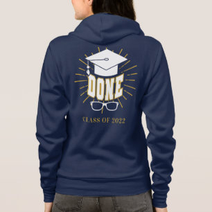 Veste À Capuche Terminé Étudiant Diplômé Promotion 2022