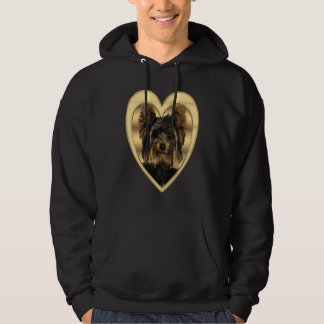 Veste À Capuche Térrier du Yorkshire Chien Coeur Térrier du Yor