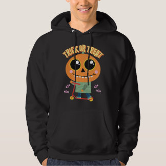 Veste À Capuche Tête citrouille avec scooter Halloween Enfants et