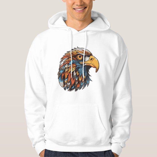 Veste À Capuche Tête d'aigle (Devant)