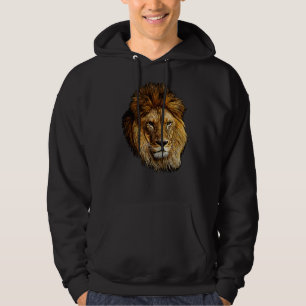 Veste À Capuche Tête De Lion Majestic Portrait D'Un Lion Fierce