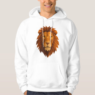 Veste À Capuche Tête de lion polygonale - Conception de puissance