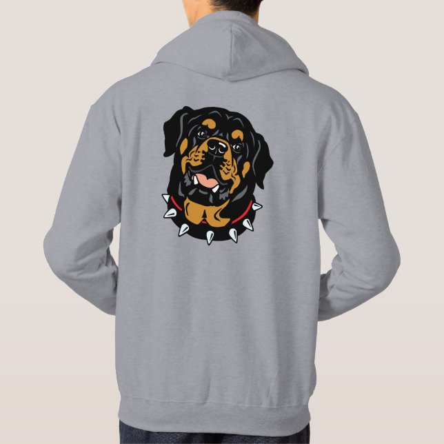 Veste À Capuche tête de rottweiler (Dos)