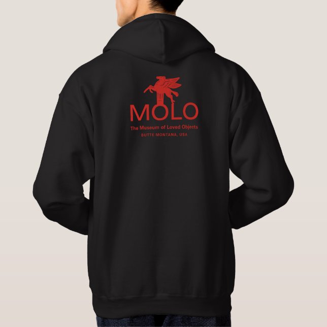 Veste À Capuche texte de revers MOLO et cheval à dos (Dos)