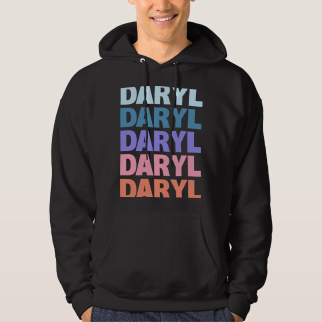 Veste À Capuche Texte répété moderne Daryl (Devant)