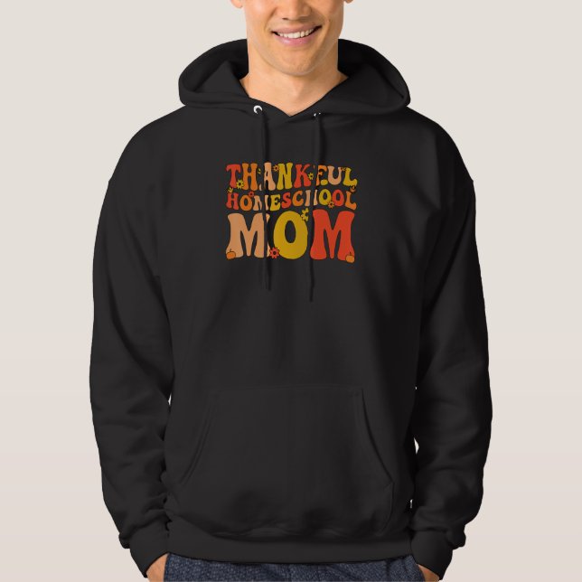 Veste À Capuche Thankful Homeschool Mom Thanksgiving Homeschooling (Devant)