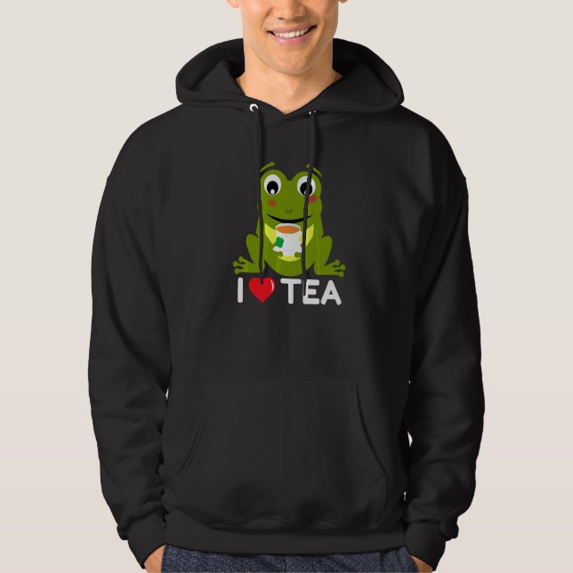 Veste À Capuche Thé de grenouille Boire Thé Mug (Devant)