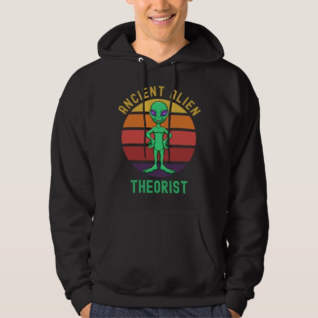 Veste À Capuche Théoriste Alien antique (Devant)
