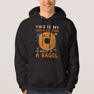Veste À Capuche This Is My Human Costume I'm Really A Bagel Hallow