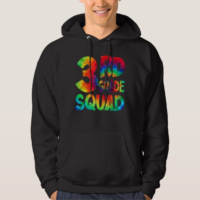 Veste À Capuche Tie Dye 3e année Escadron Enseignant Premier jour (Devant)