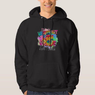 Veste À Capuche Tie Dye Attention 4e année élève enseignant Retour
