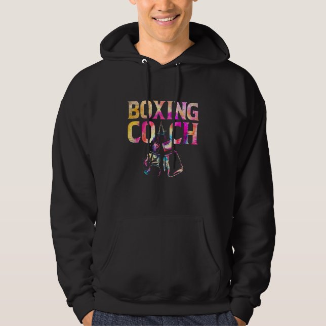Veste À Capuche Tie Dye Boxing Coach Gloves Boxer Fighter Kickboxe (Devant)