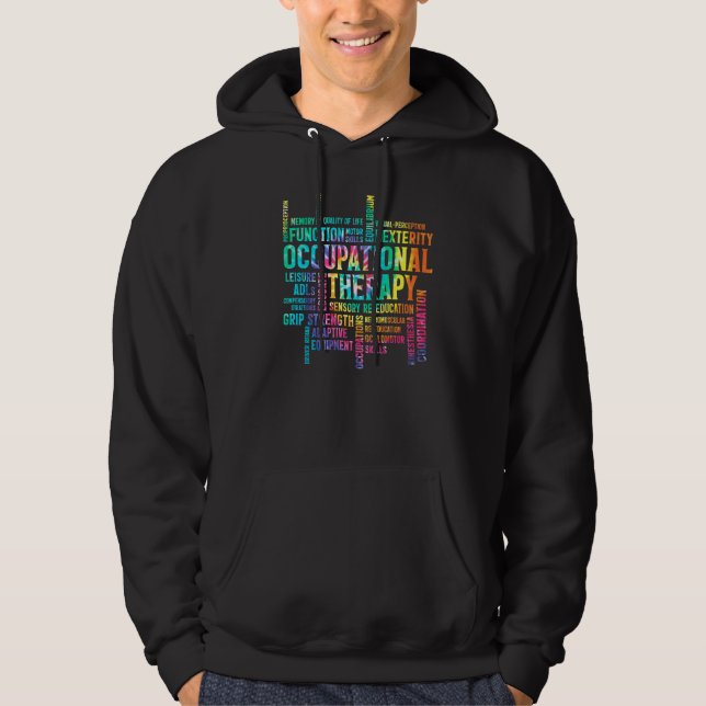 Veste À Capuche Tie Dye, ergothérapeute (Devant)