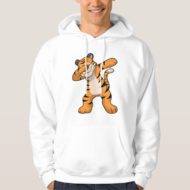 Veste À Capuche Tigre à Hip hop Dance Dab (Devant)