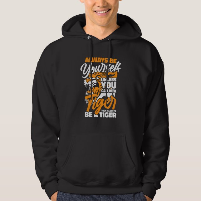 Veste À Capuche Tigre Animaux Tigres (Devant)