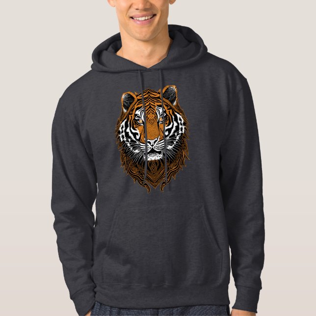 Veste À Capuche Tigre détaillé (Devant)