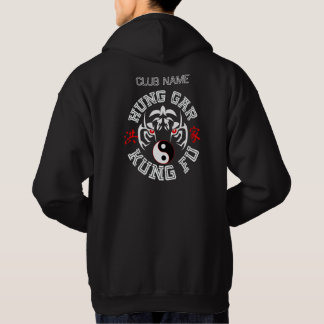 Veste À Capuche Tigre Hung Gar Kung Fu avec symbole Yin Yang