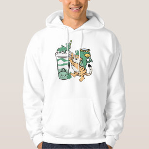 Veste À Capuche Tigre mignon et kappa milkshake au matcha