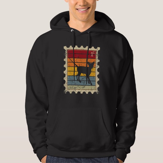 Veste À Capuche Timbre avec un chat Sphynx au coucher du soleil (Devant)