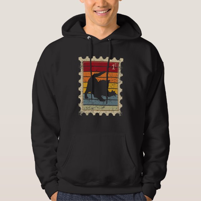 Veste À Capuche Timbre avec un petit chat au coucher du soleil (Devant)