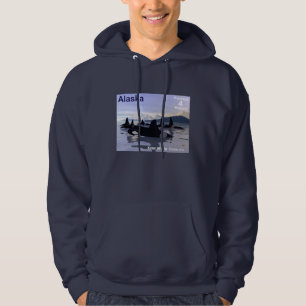 Veste À Capuche Timbres des épaulards d'Alaska