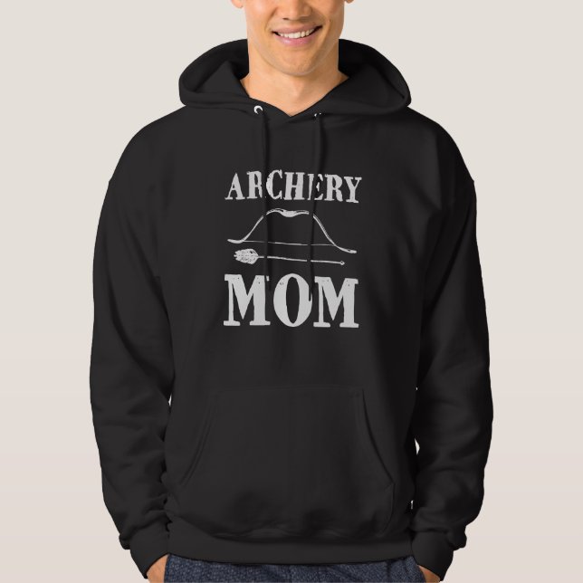 Veste À Capuche Tir à l'arc Maman drôle Bow Arrow Sport Hunter (Devant)