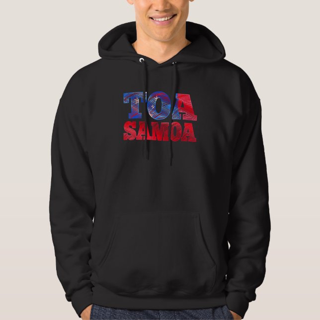Veste À Capuche Toa Samoa ou Drapeau samoan ou Rugby (Devant)